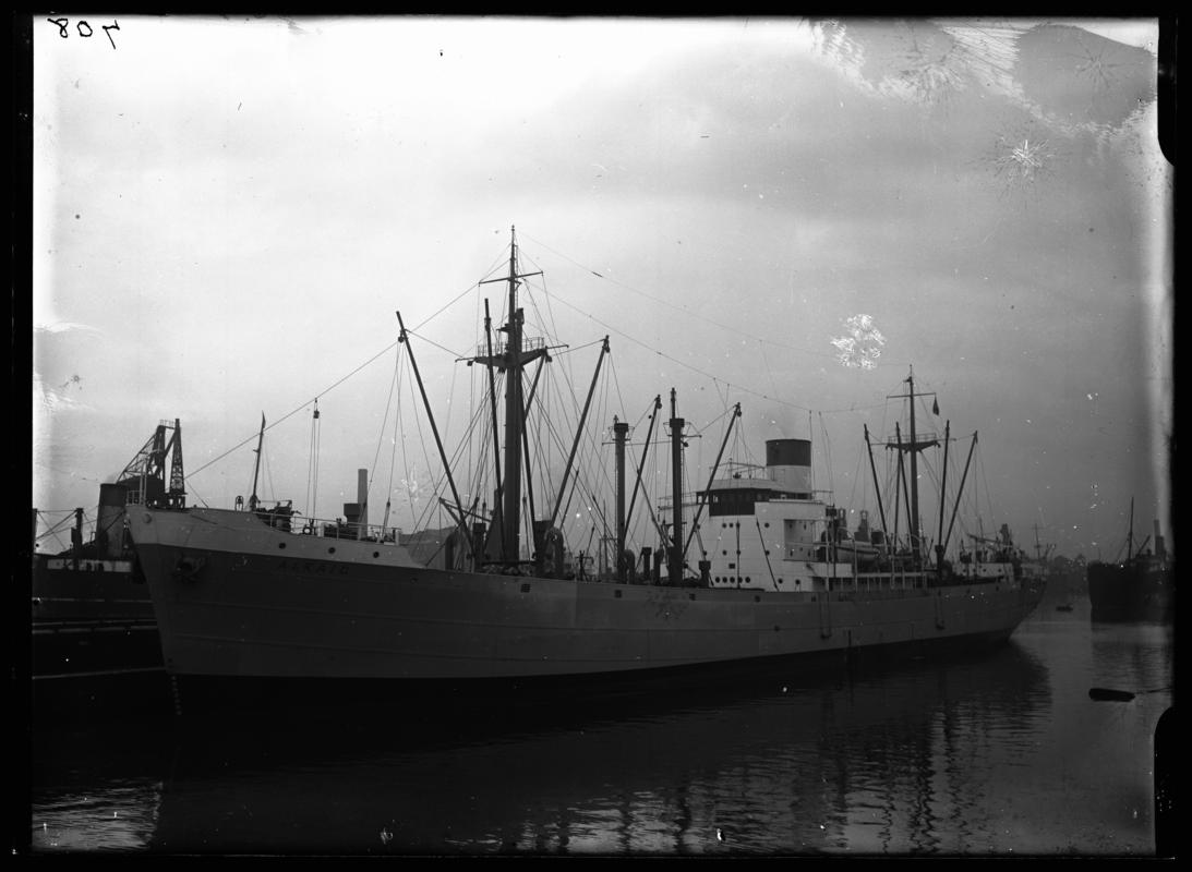 S.S. ALKAID, glass negative
