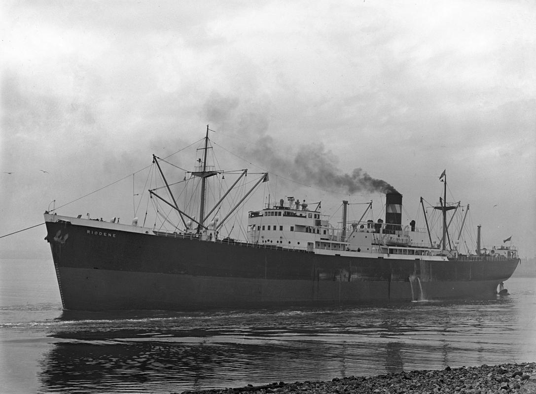 S.S. RIODENE, glass negative