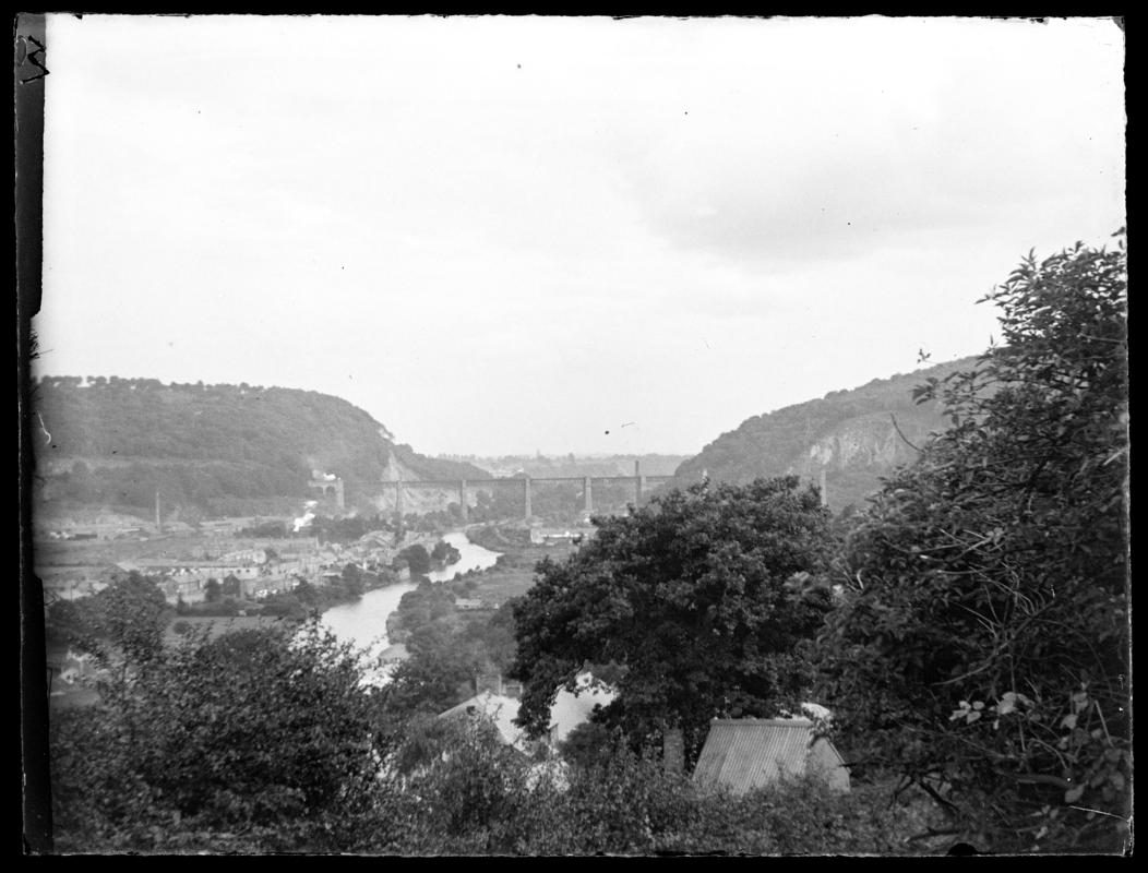 Taff's well, glass negative