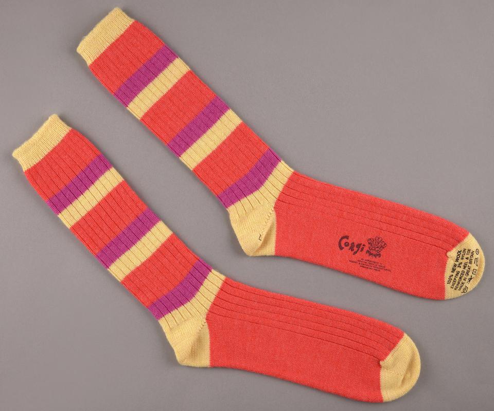 Pair of Corgi Hosiery Ltd socks, 2002