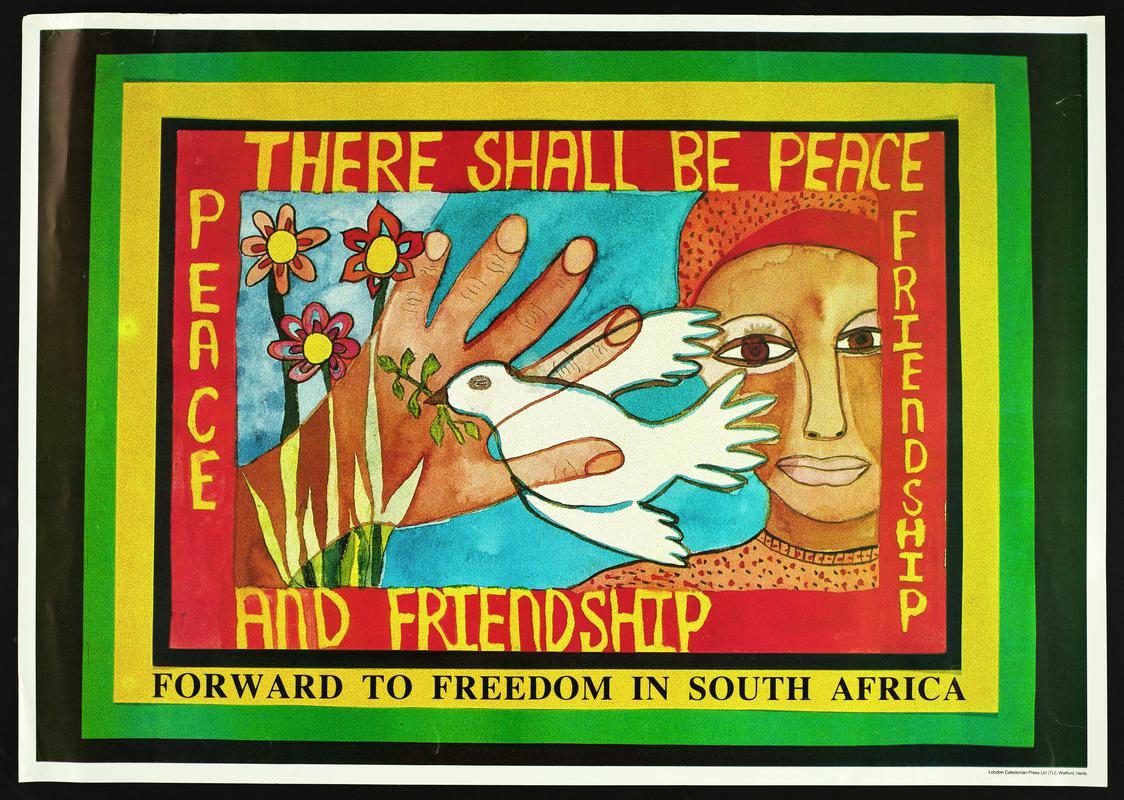 'Poster Forward to Freedom in South Africa.'