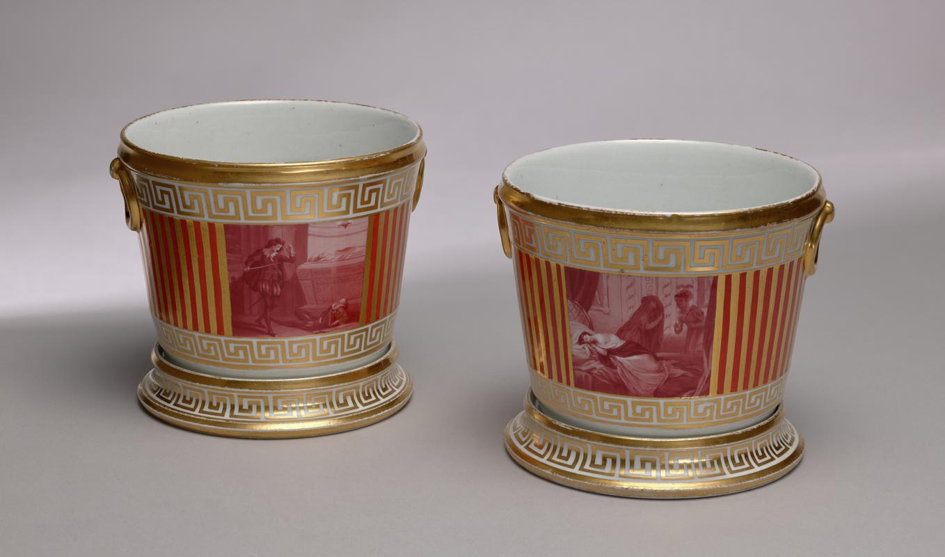 plant pot and stand, about 1800-1805