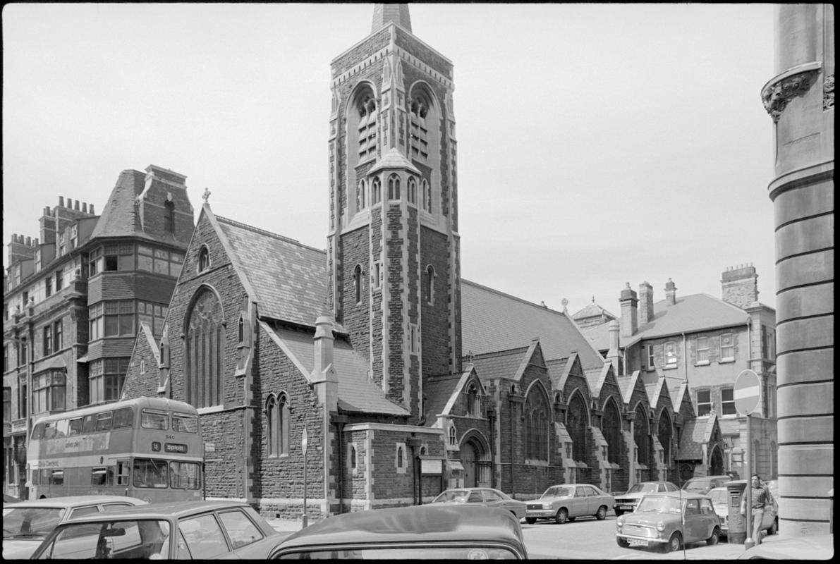 Exterior view of St Stephen's Church, Mount Stuart Square, Butetown.