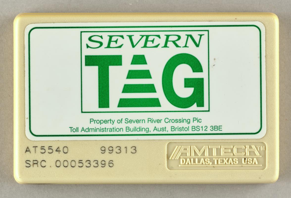 Severn Tag' electronic toll transponder.