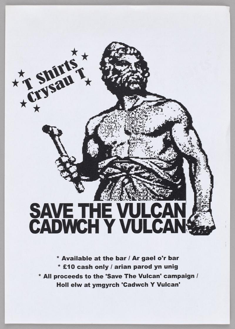 T-shirts / Crysau T - Save The Vulcan / Cadwch y Vulcan.