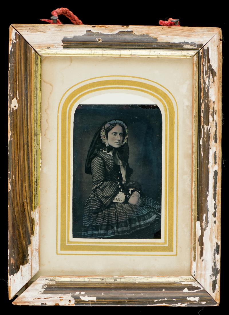 Portrait of Miss Jane Howell with frame