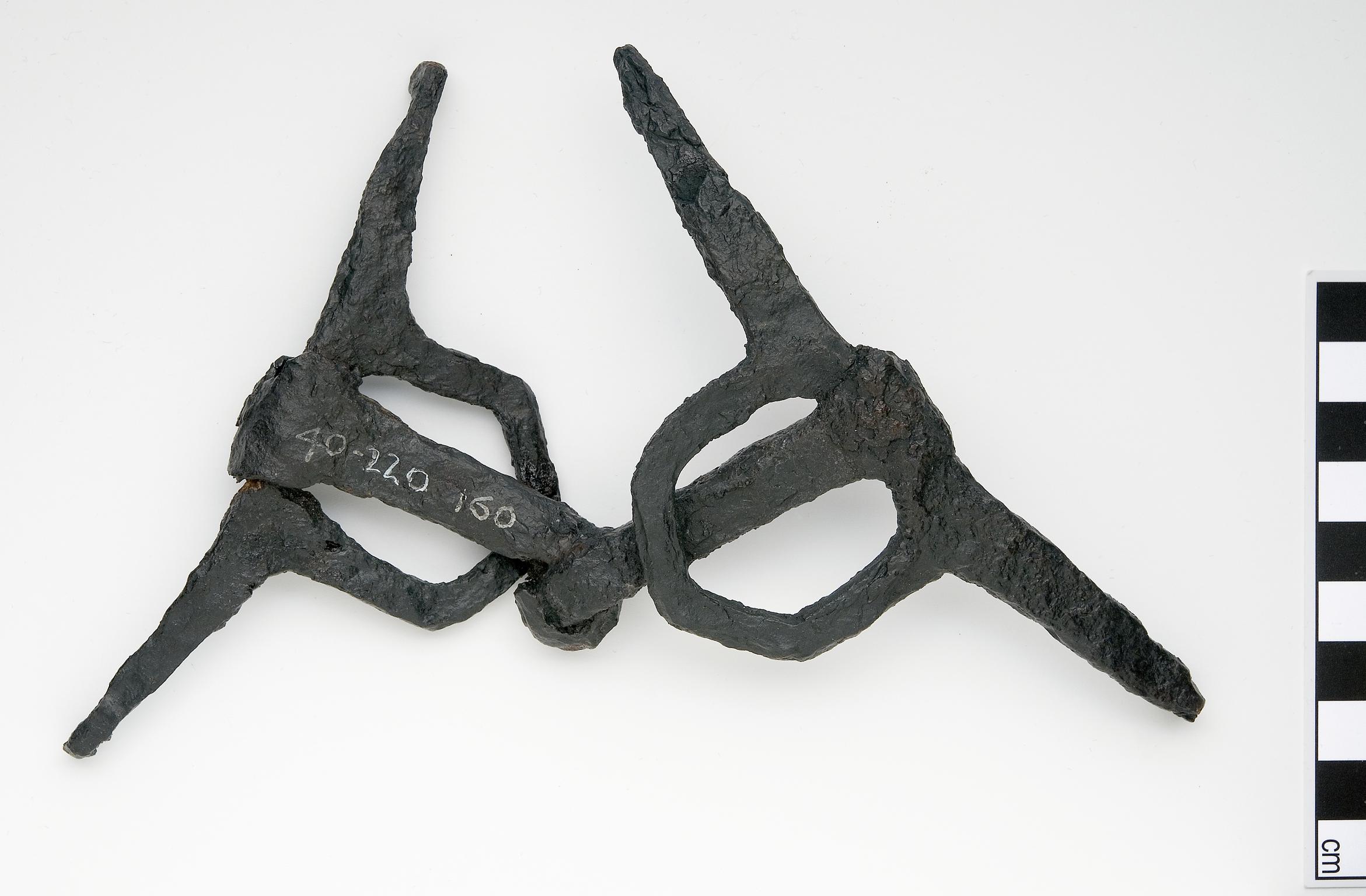 Medieval iron snaffle bit