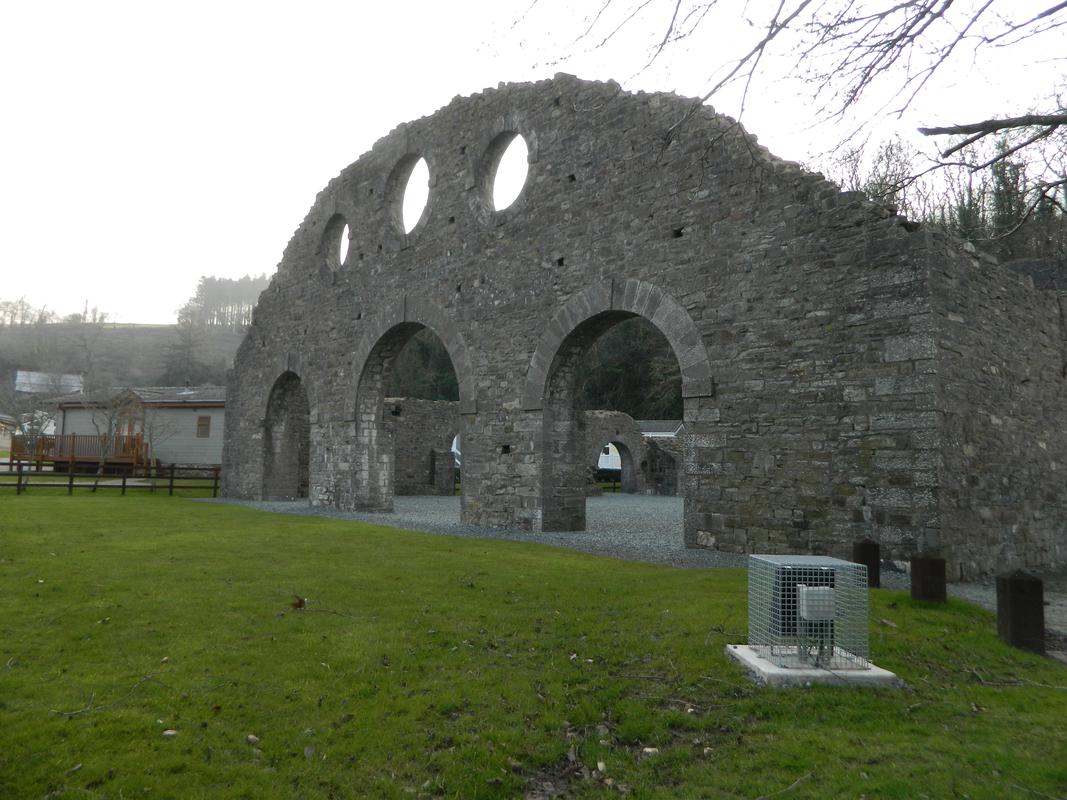 Kilgetty Ironworks, Stepaside: east faÁade of cast house viewed from north east.