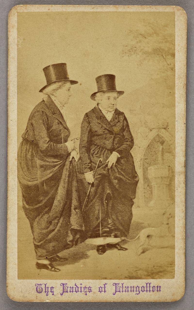 Photograph of illustration of 'The Ladies of Llangollen'