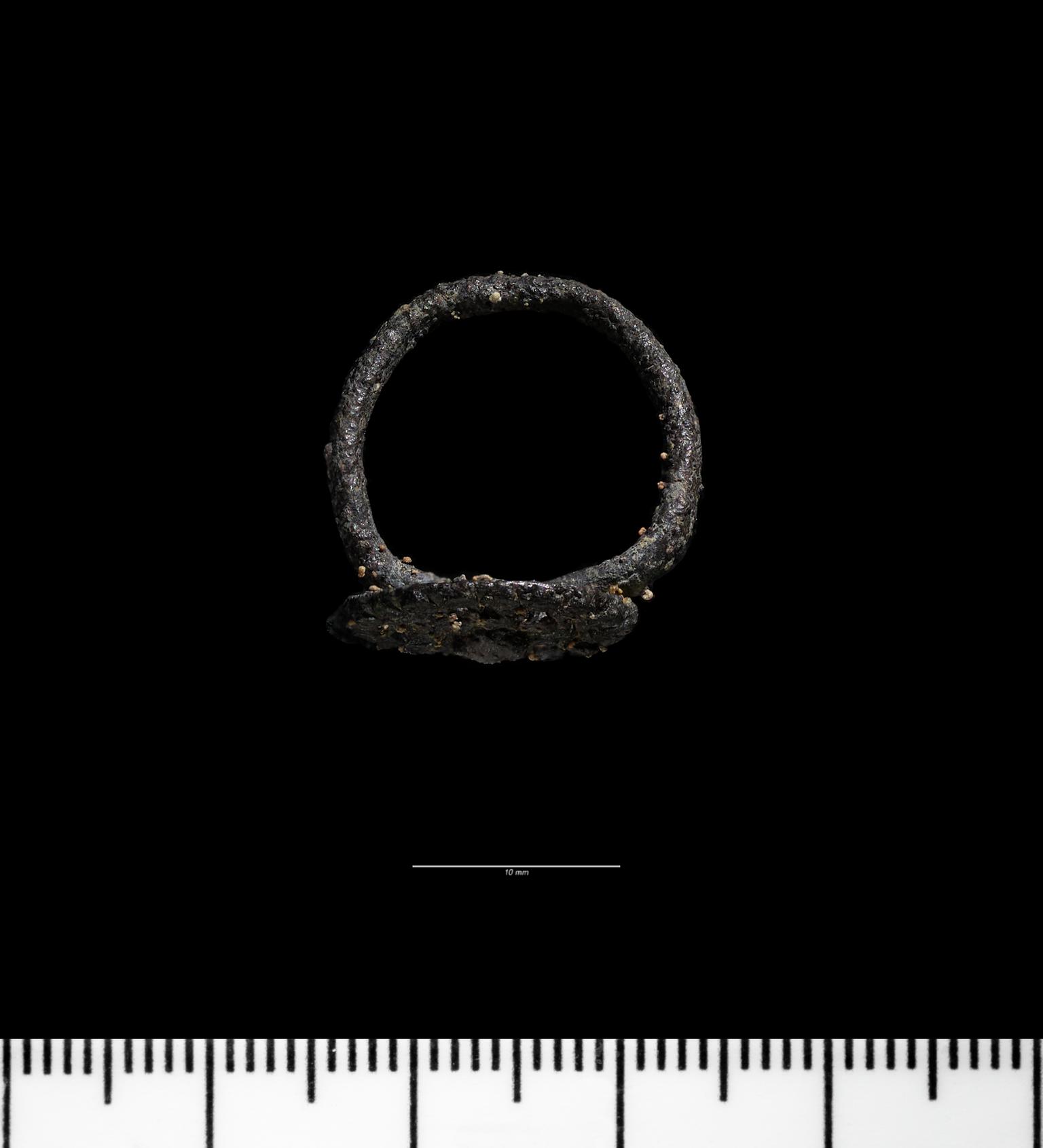 Medieval pewter finger ring