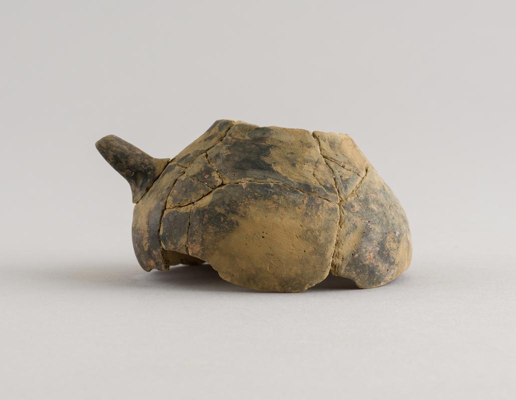 Roman pottery feeding cup