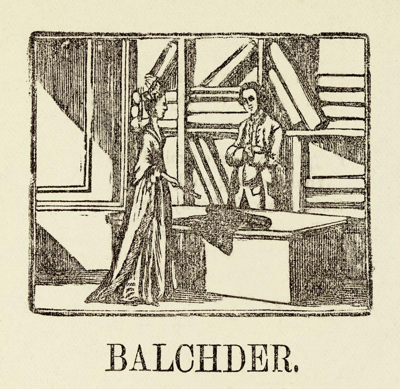 Illustration from Ballad, page 87.  "Balchder"