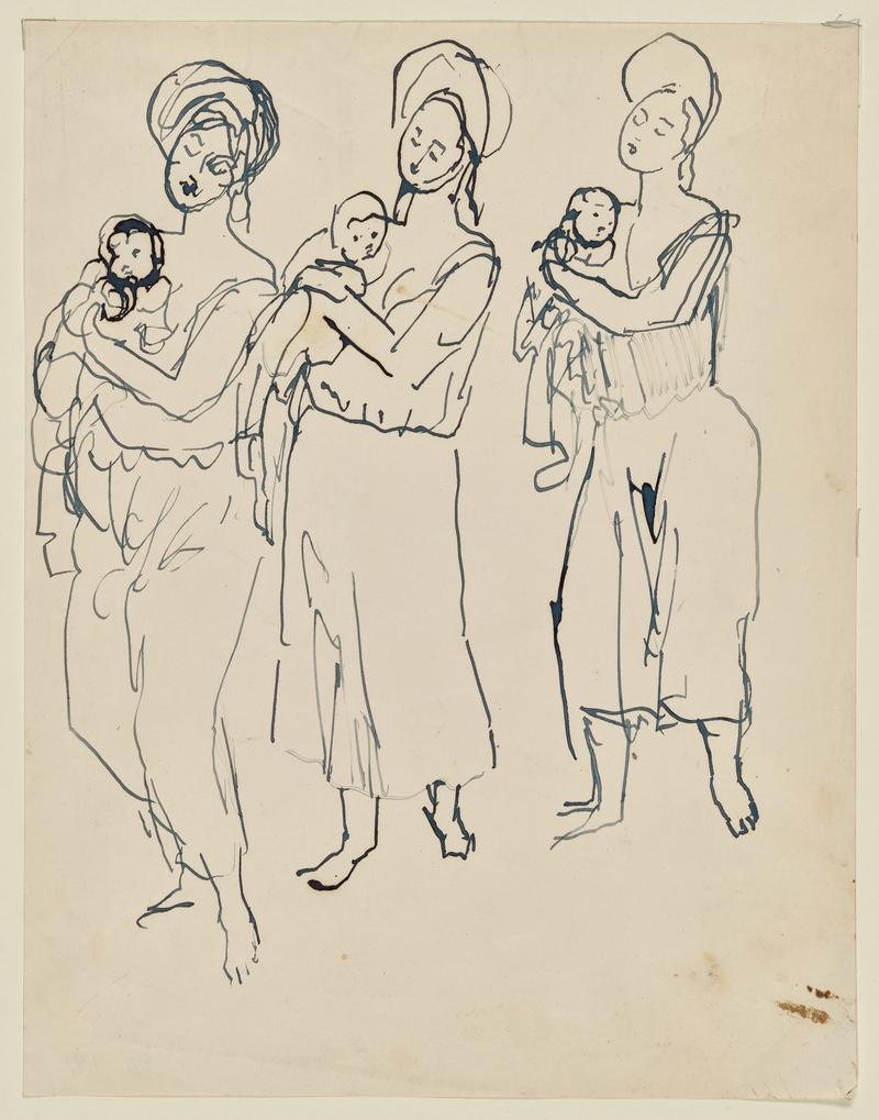 Woman Carrying an Infant