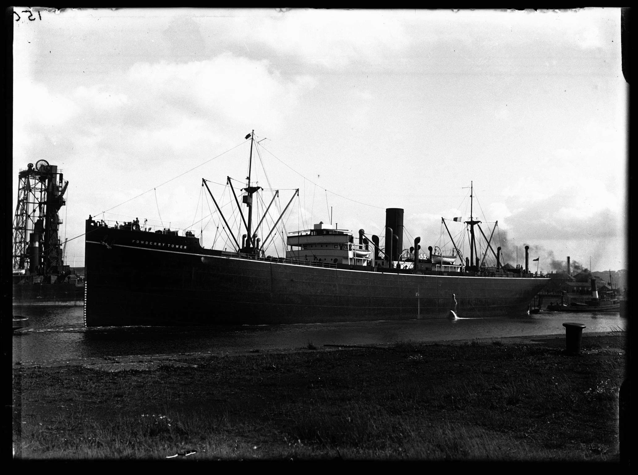 S.S. FOWBERRY TOWER, glass negative