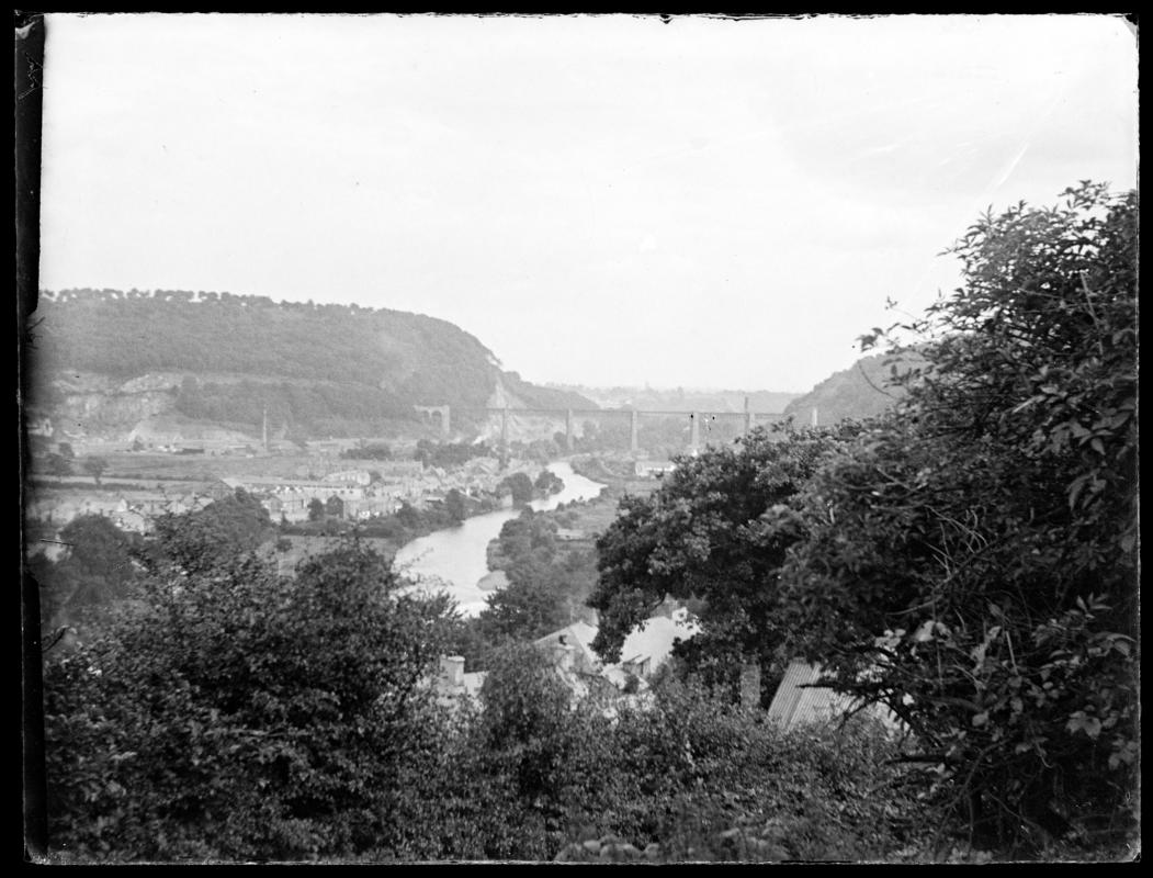 Taff's well, glass negative