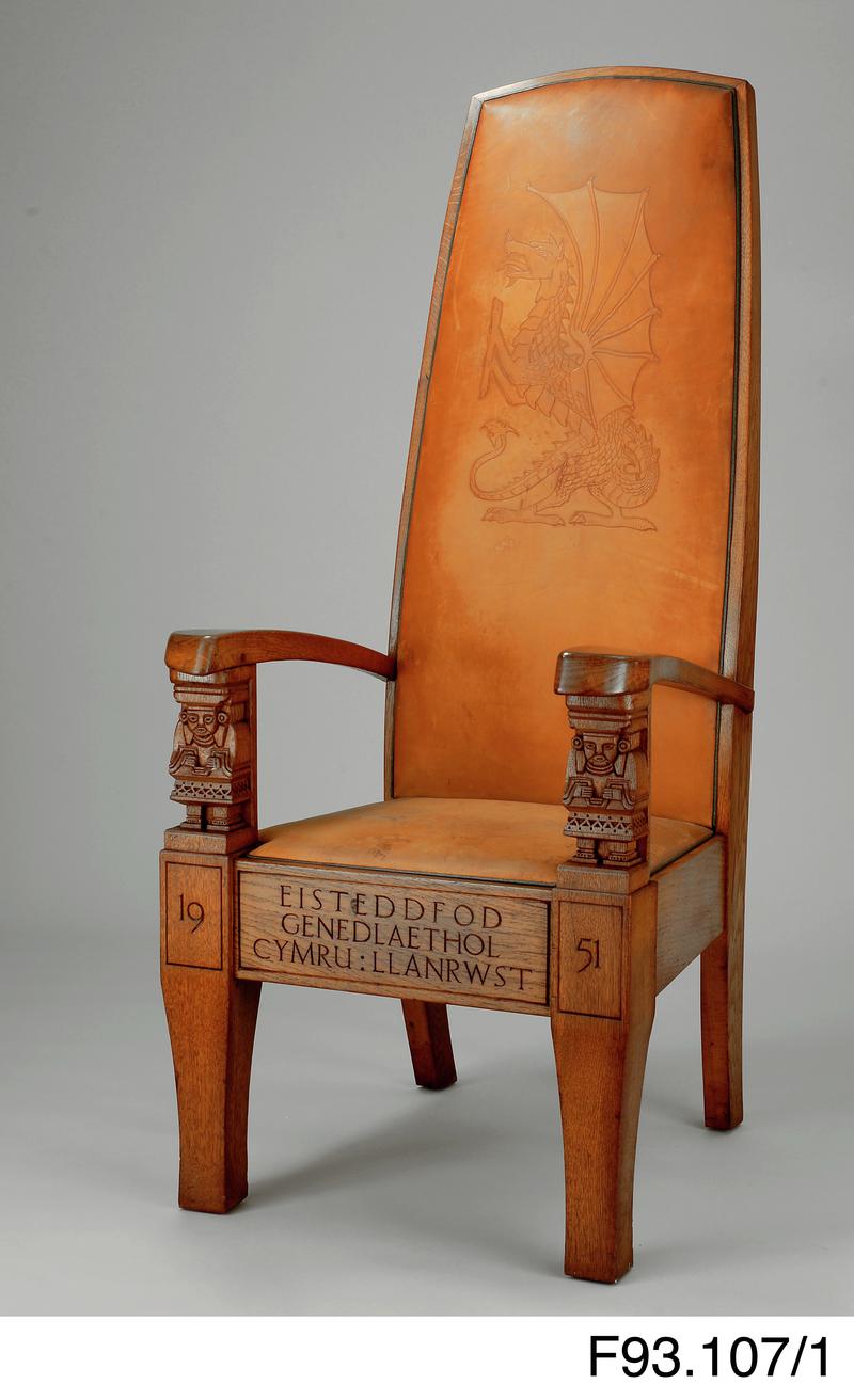 Chair awarded at National Eisteddfod of Wales, Llanrwst 1951
