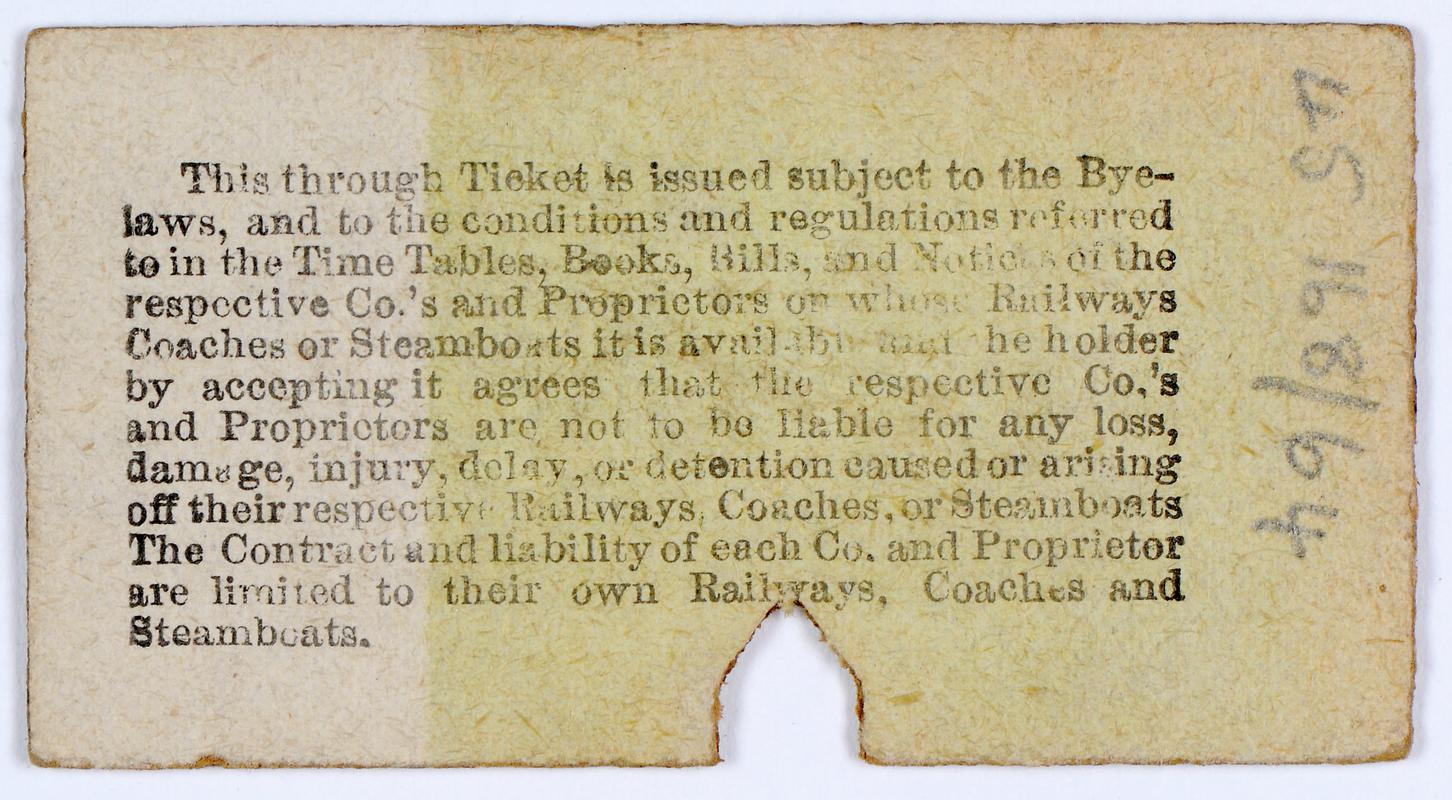 Port Talbot Railway & Docks Co., ticket