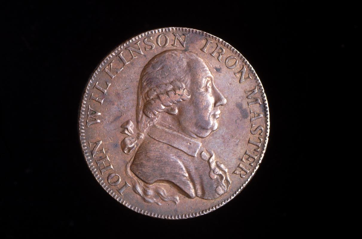 John Wilkinson half penny token, 1790