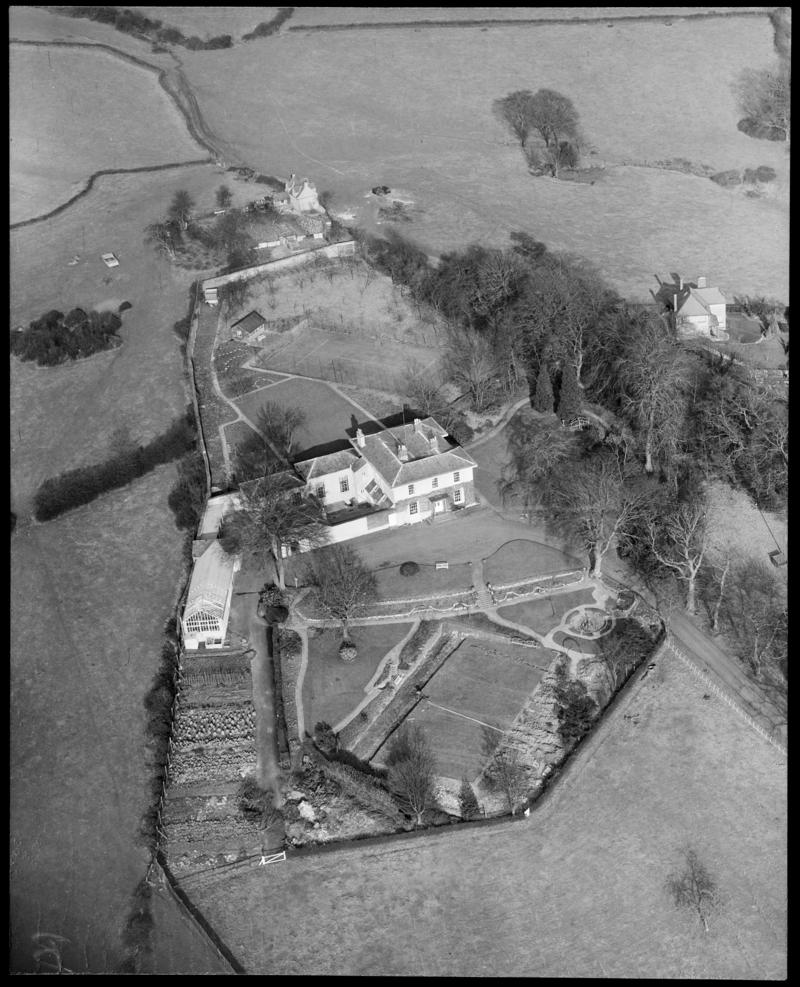 Aerial view of a private house, Lydney.