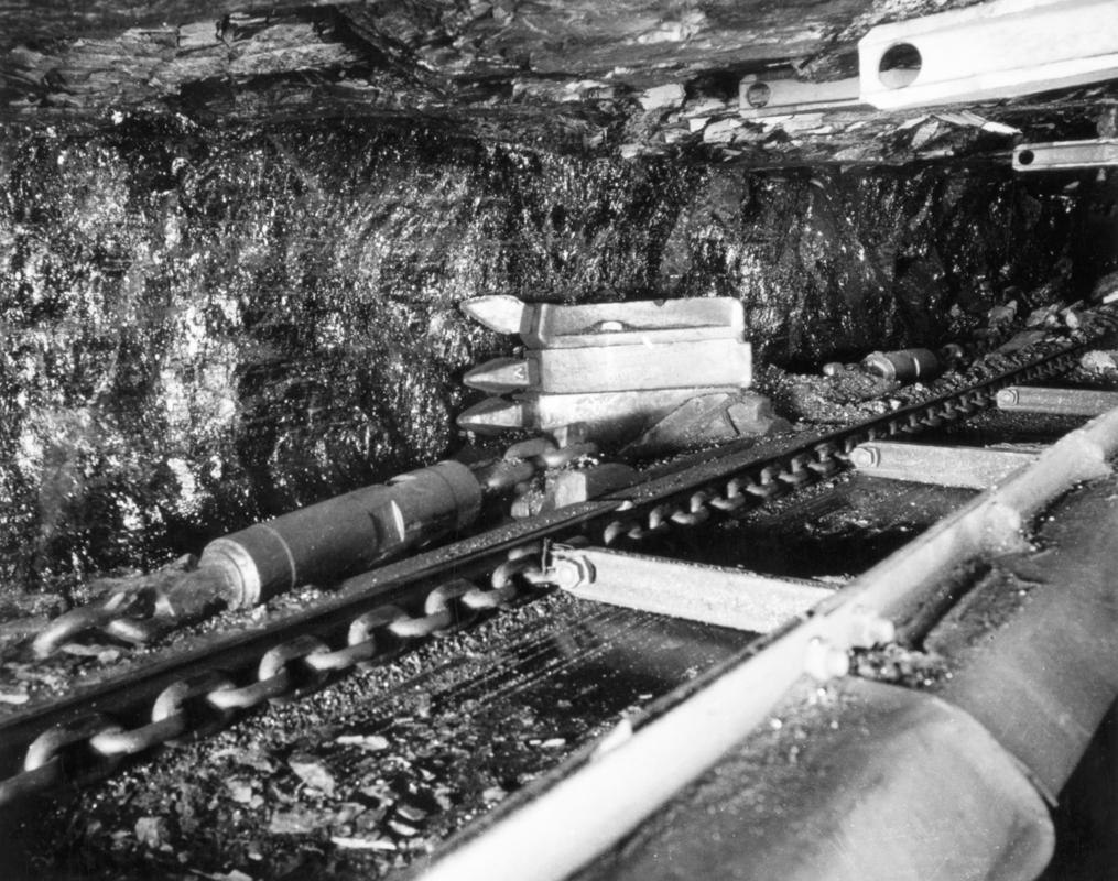 Plough in use, Hafodyrynys New Mine