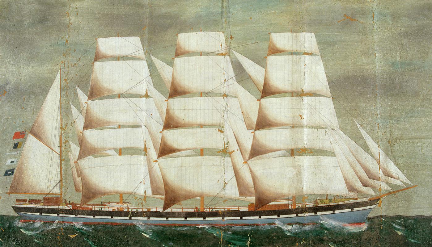 The clipper MOEL TRYVAN in sail