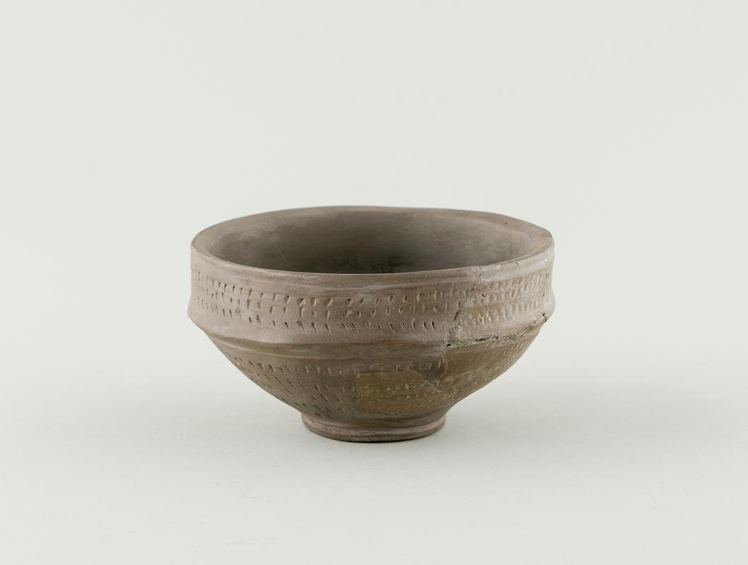 Early medieval pottery bowl
