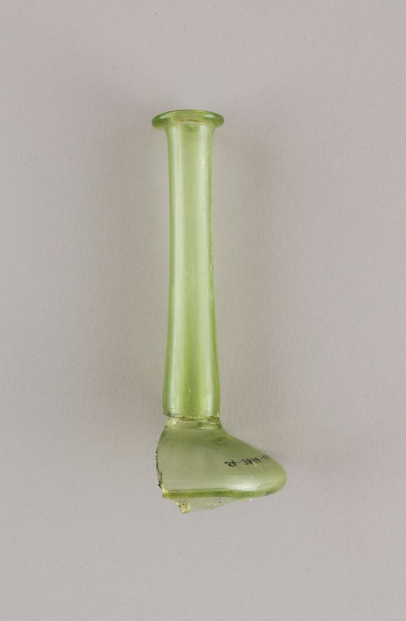 Roman glass flask neck