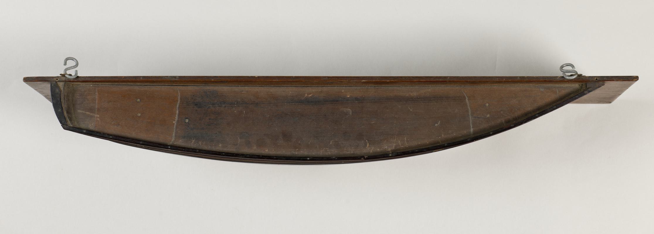 LADY BUTE, half hull ship model of pilot cutter