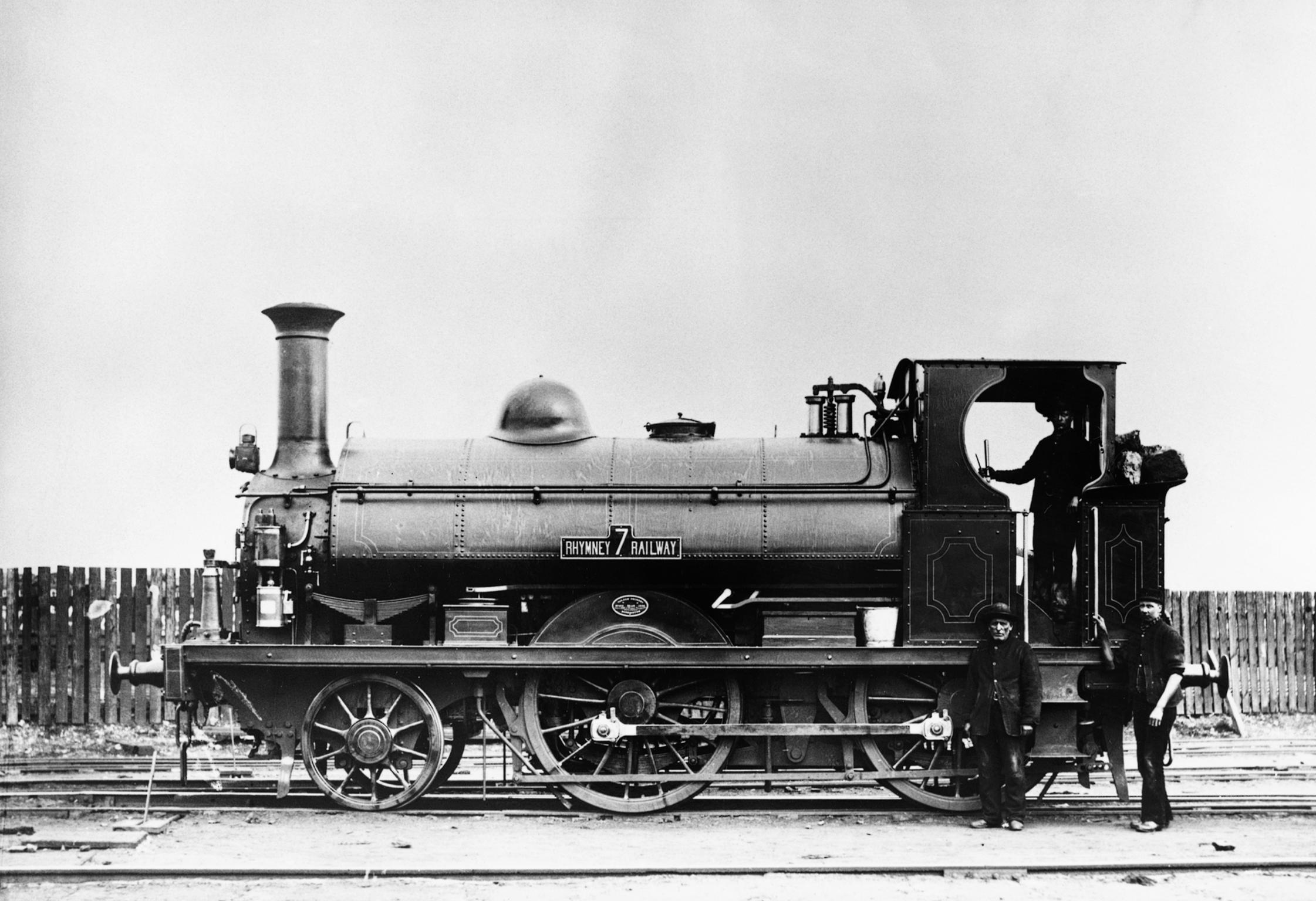 Rhymney Railway locomotive, photograph