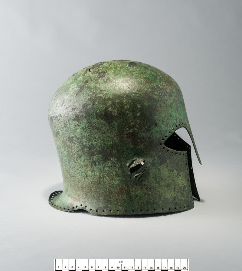 Greek copper alloy helmet