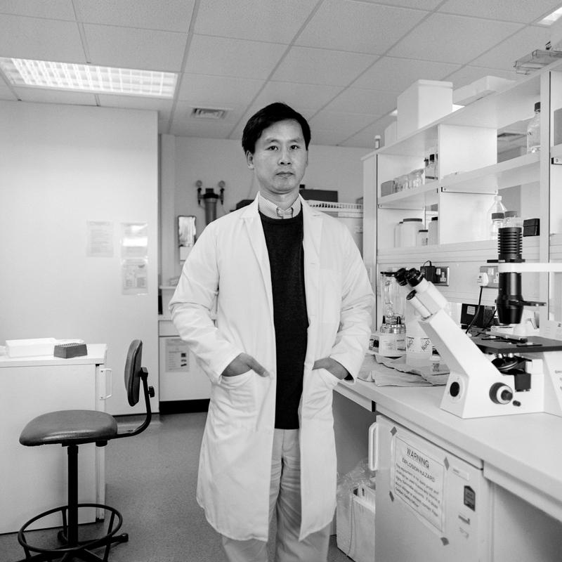 Professor Tony Lai. Photo shot: Cardiff University Hospital. 18th October 2002. Place and date of birth: Hong Kong 1959. Main occupation: Chair of Cardiovascular Cell Signalling. First language: English. Other languages: Cantonese. Lived in Wales: Since age 4.