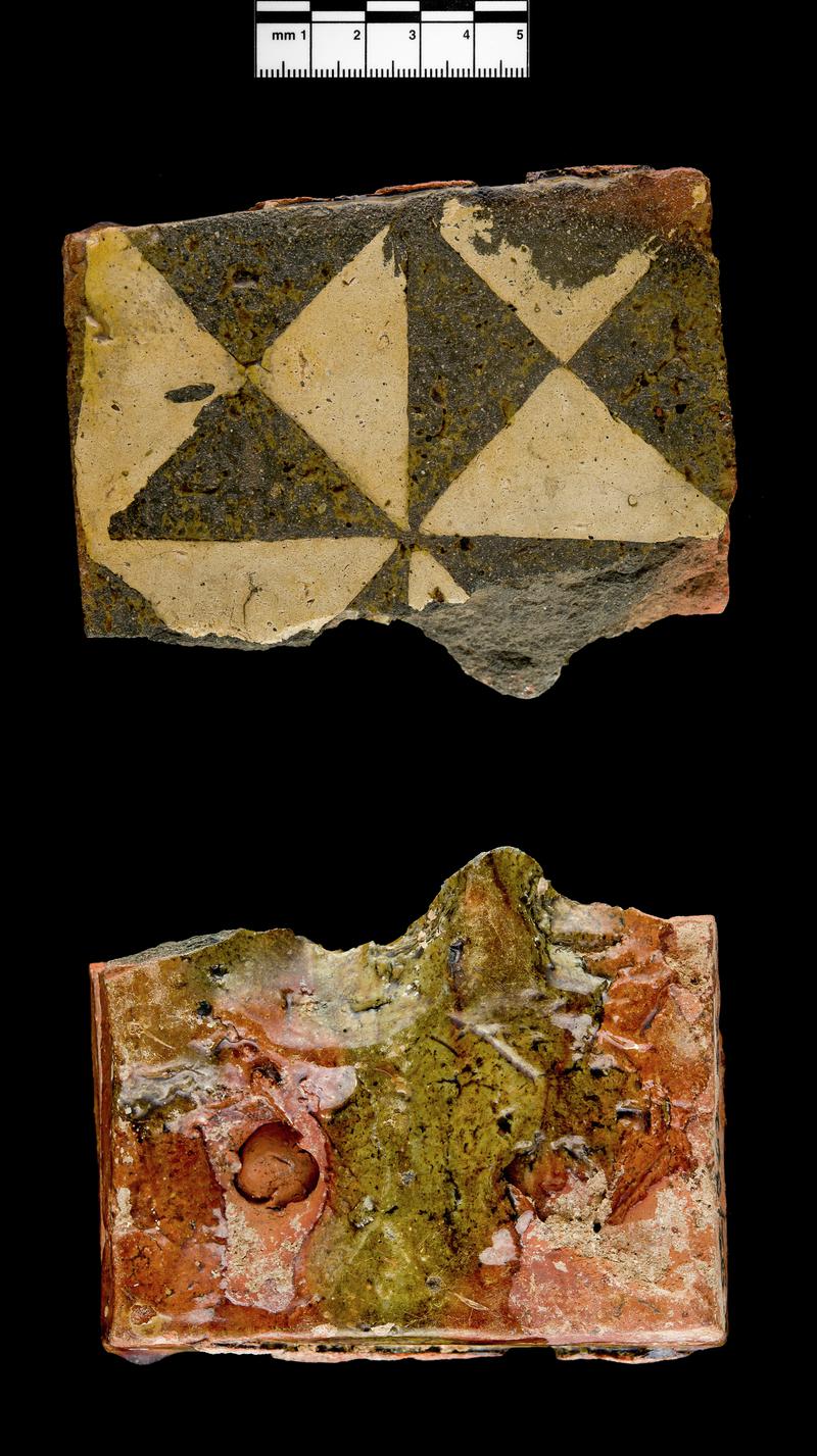 Medieval ceramic floor tiles