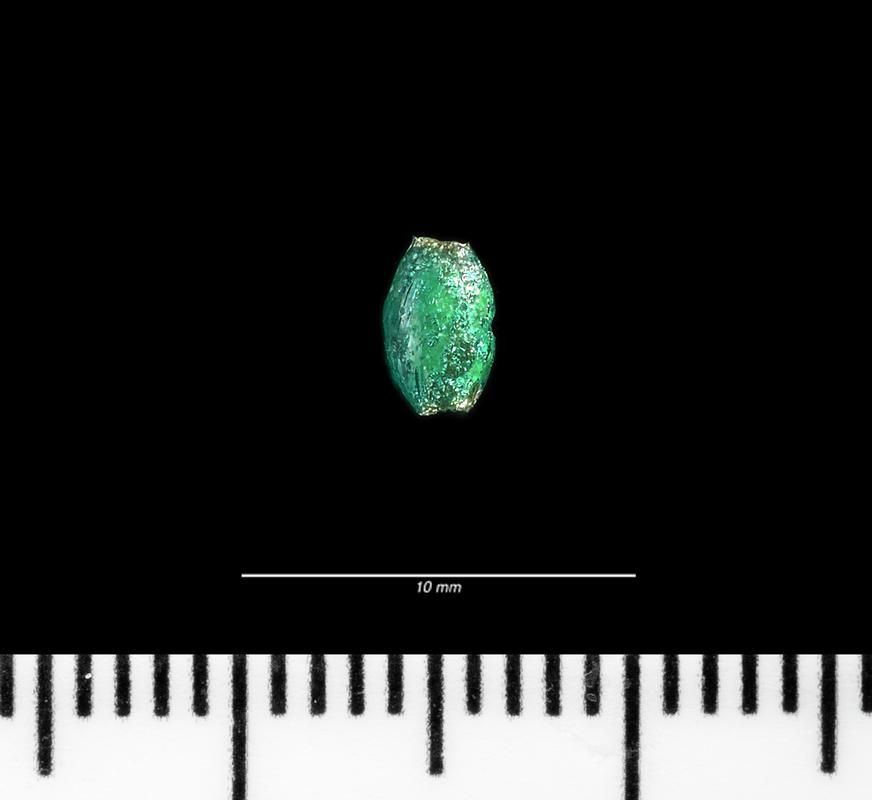 Roman glass biconical bead