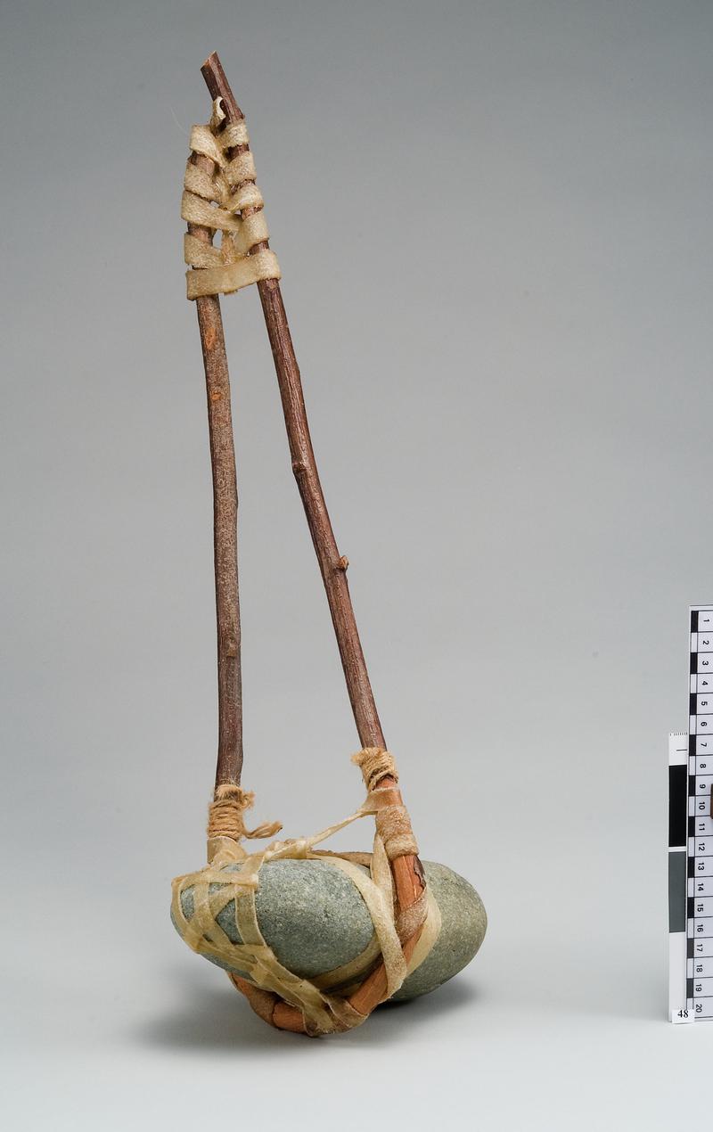 hammer sling (stone, wood, hide) . Coppa Hill