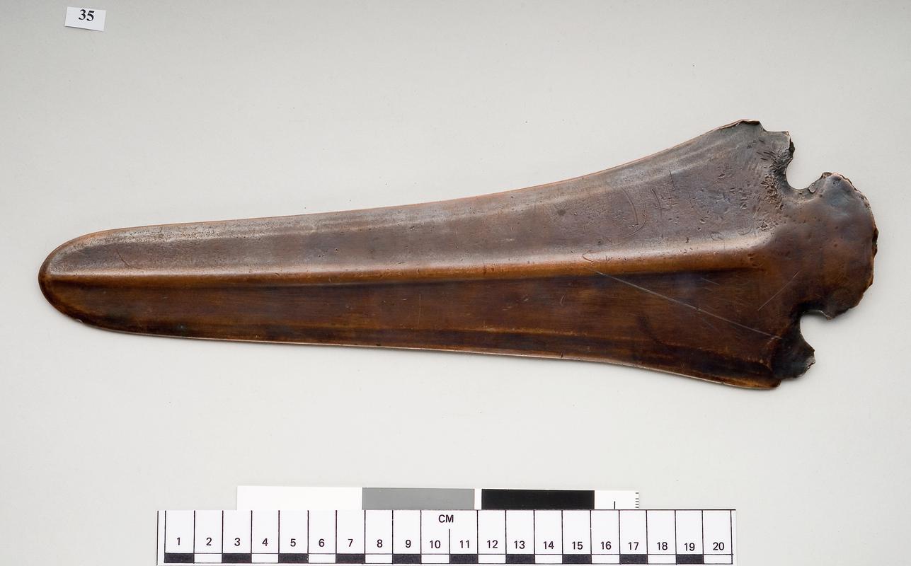 Early Bronze Age copper halberd