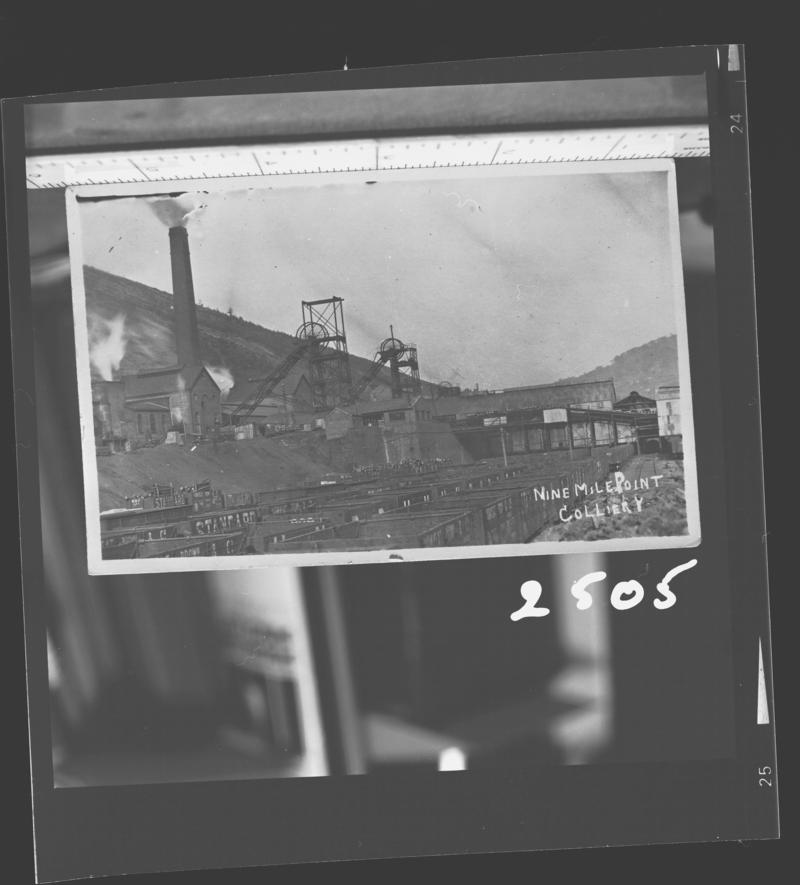 Nine Mile Point Colliery, film negative