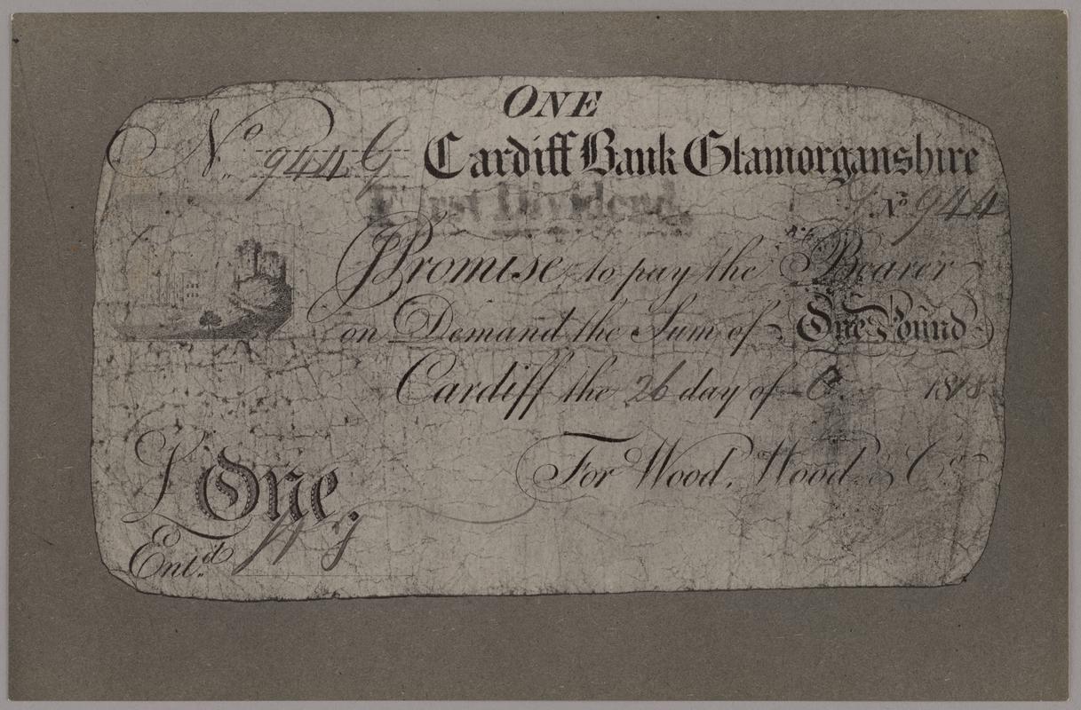 Cardiff Bank, bank note