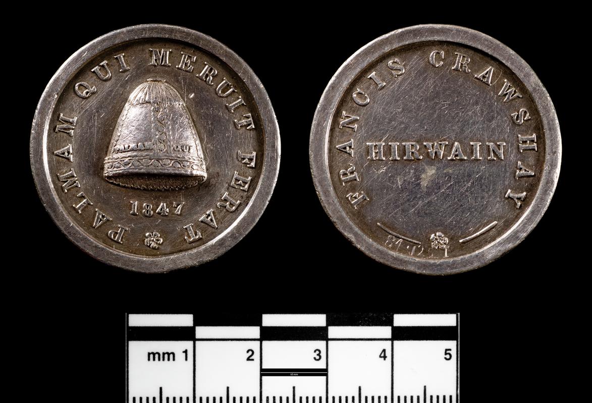 Francis Crawshay Hirwain, commemorative medal