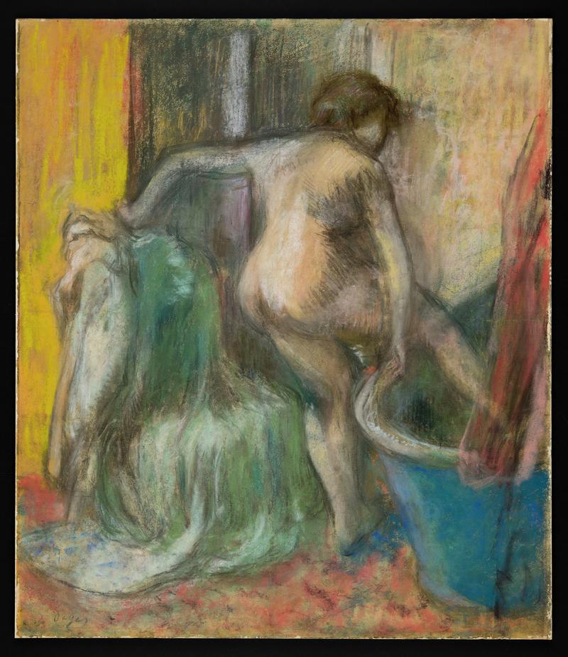 Woman at the bath