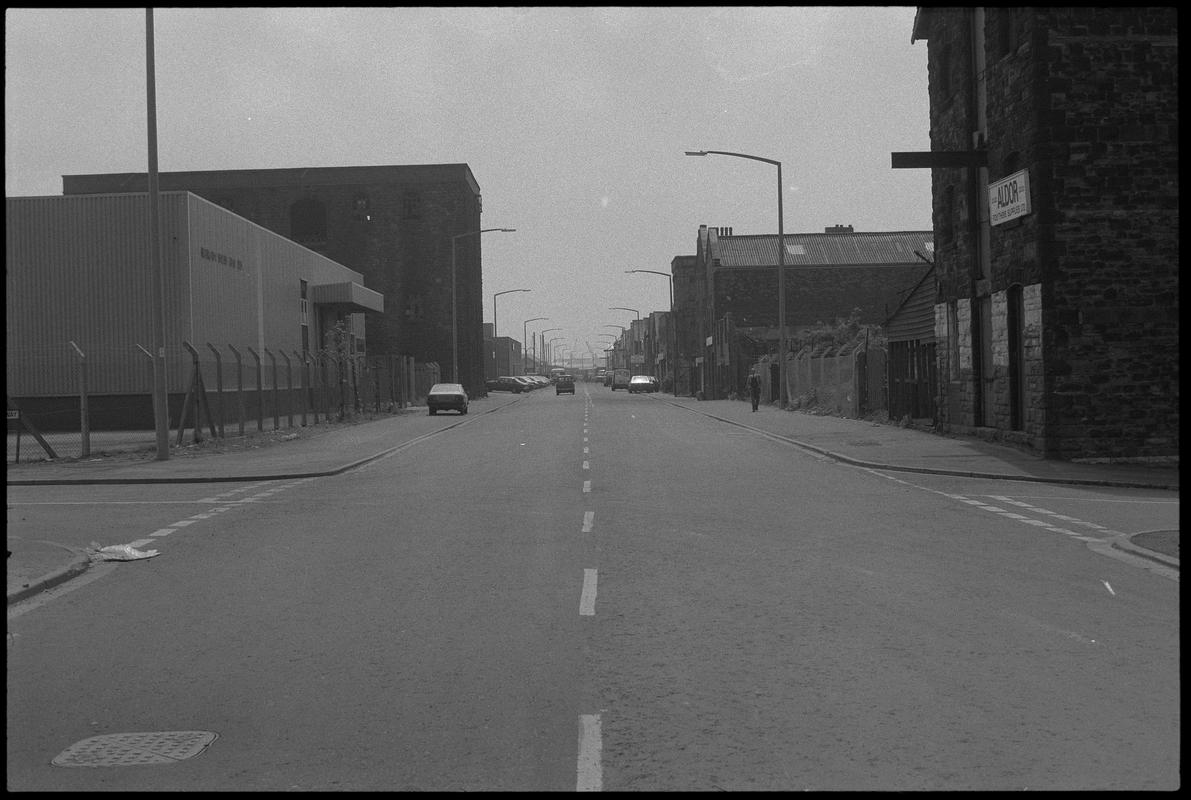 Collingdon Road looking south, at junction with Schooner Way.