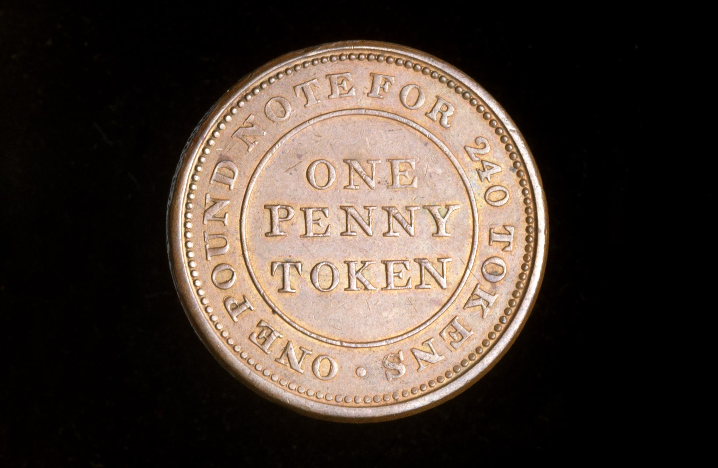 19th century token : Flint Lead Works