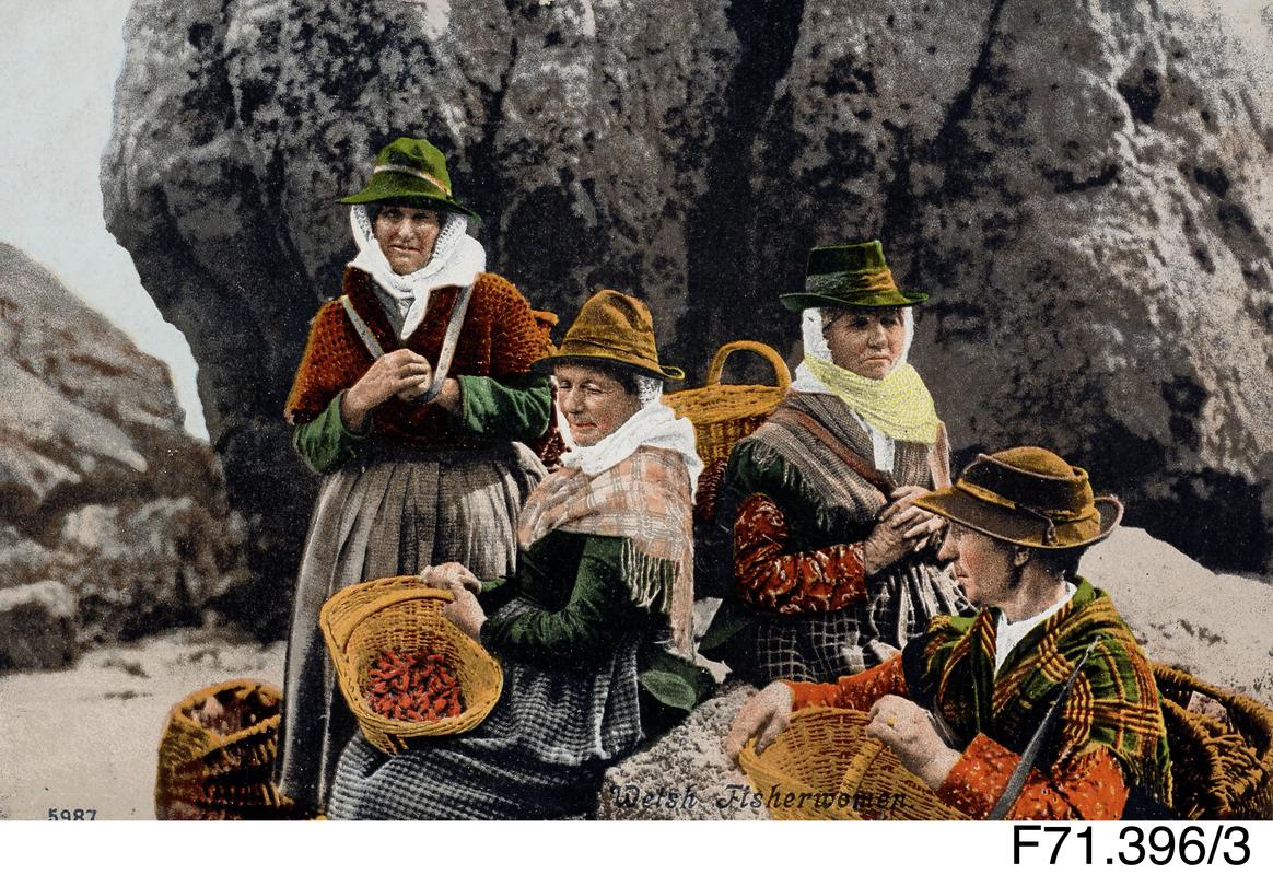 Welsh costume postcard