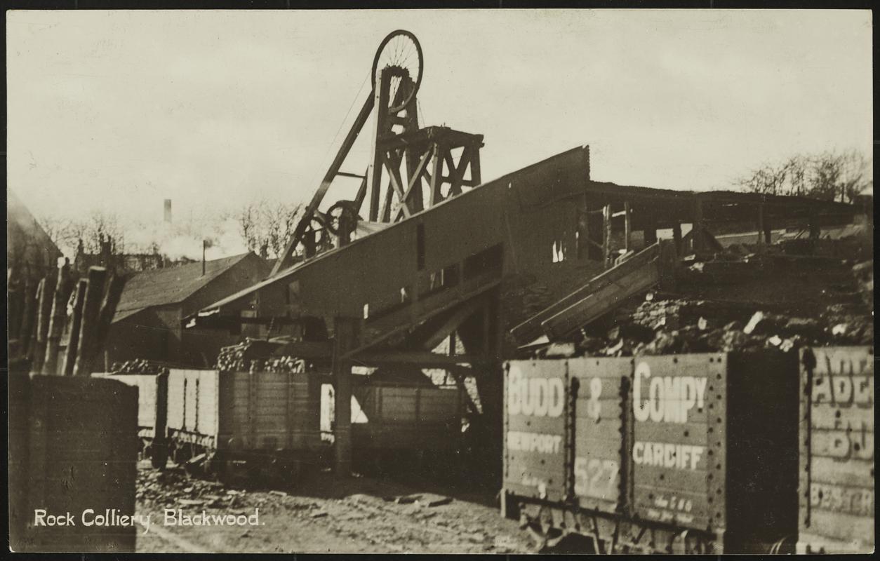 Postcard "Rock Colliery Blackwood" (front)