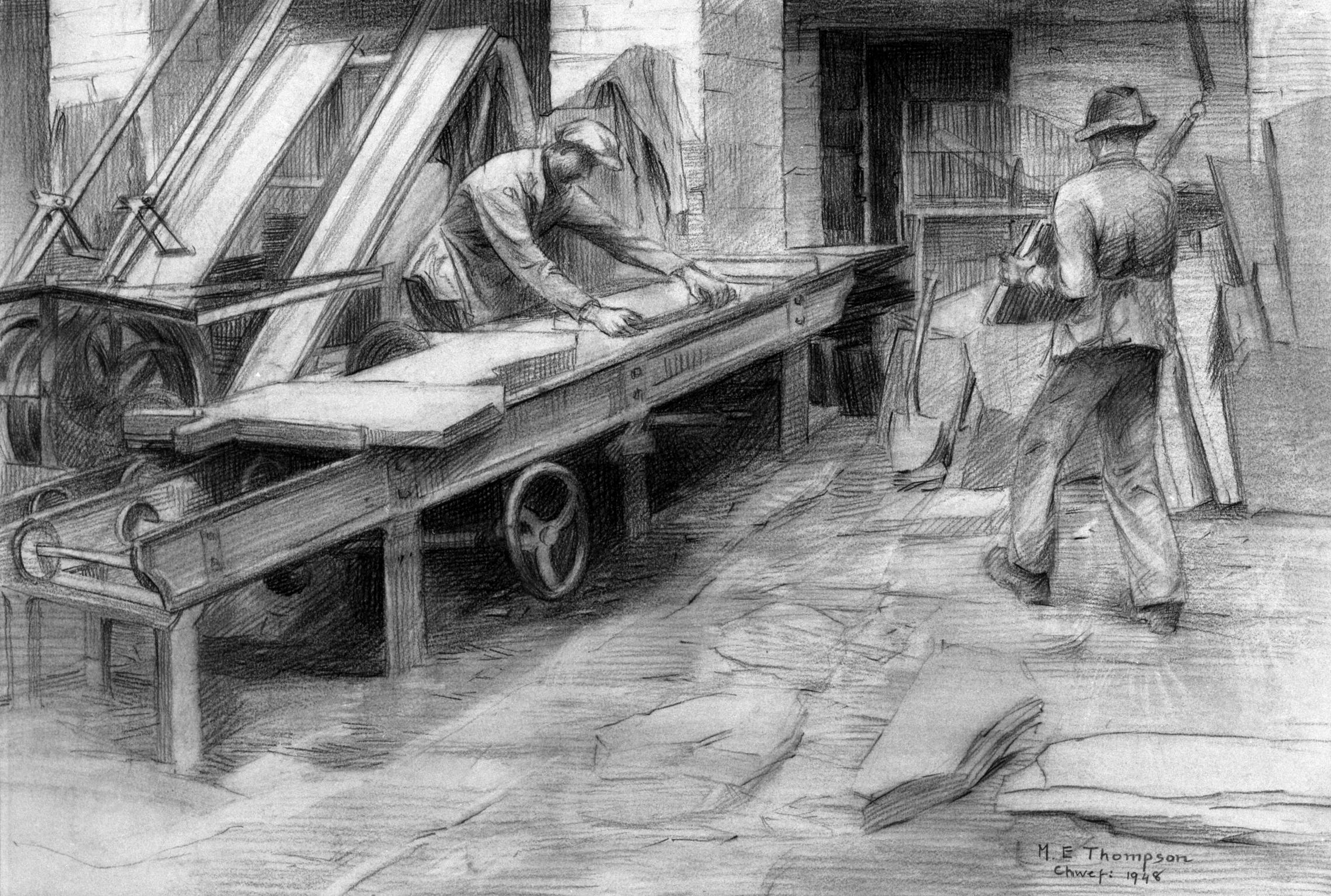 The Sawing Table (drawing)