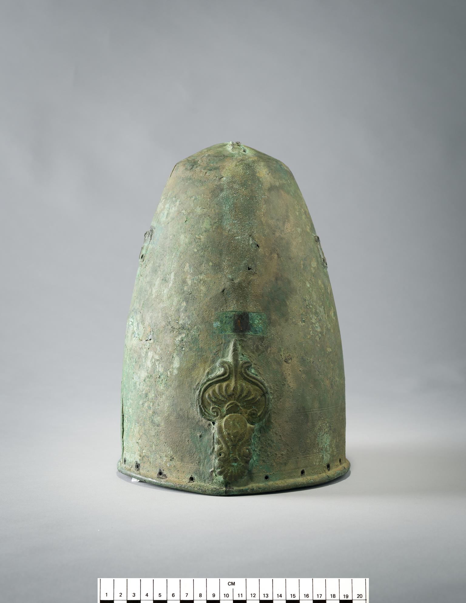 Etruscan copper alloy helmet