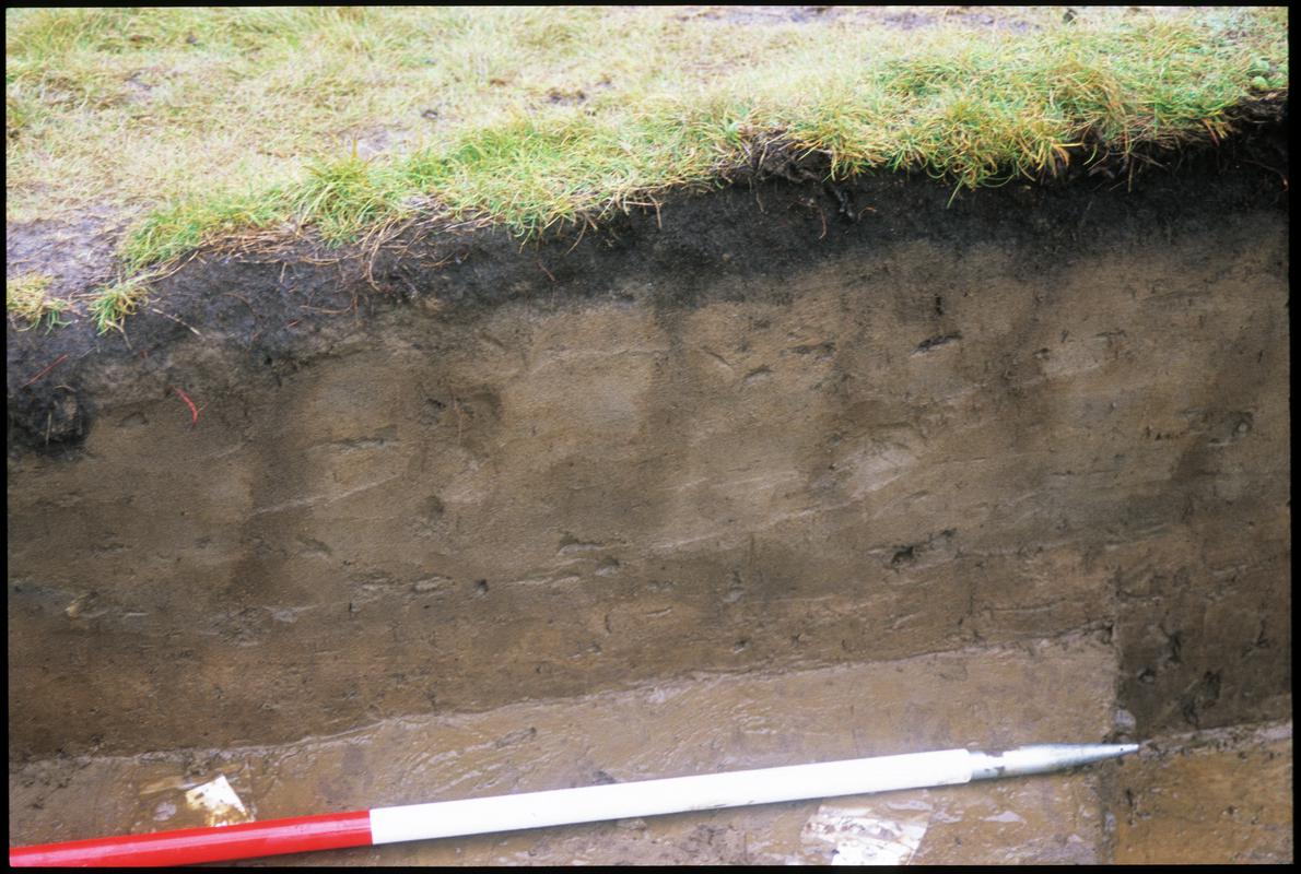 Burry Holms, Gower. 2001 Trench 4. Section at the north of the trench. Sequence shot 10.