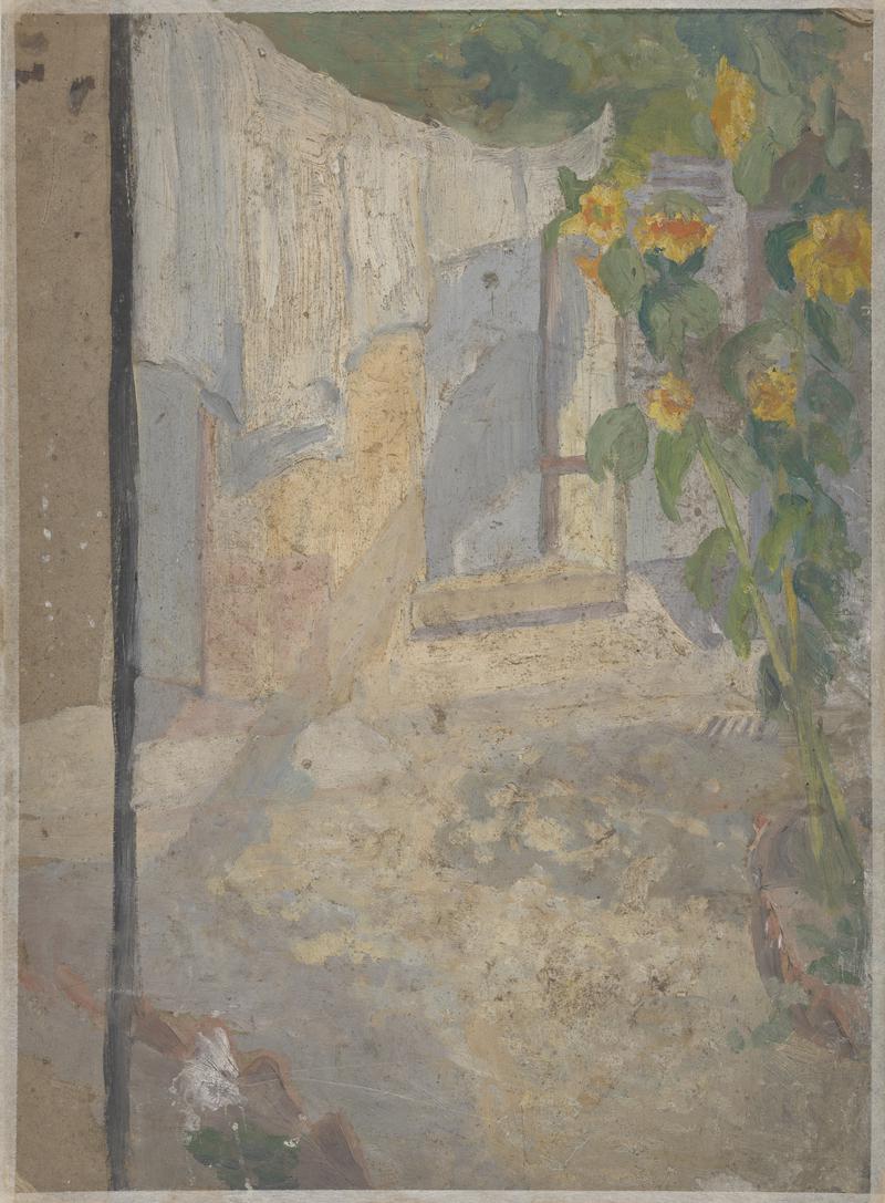 Study for 'Young woman in mulberry dress'