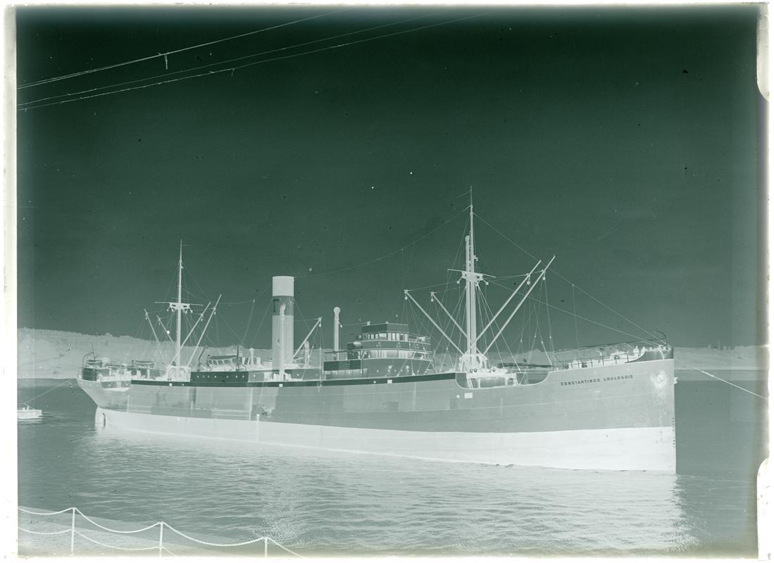 S.S. CONSTANTINOS LOULOUDIS, glass negative