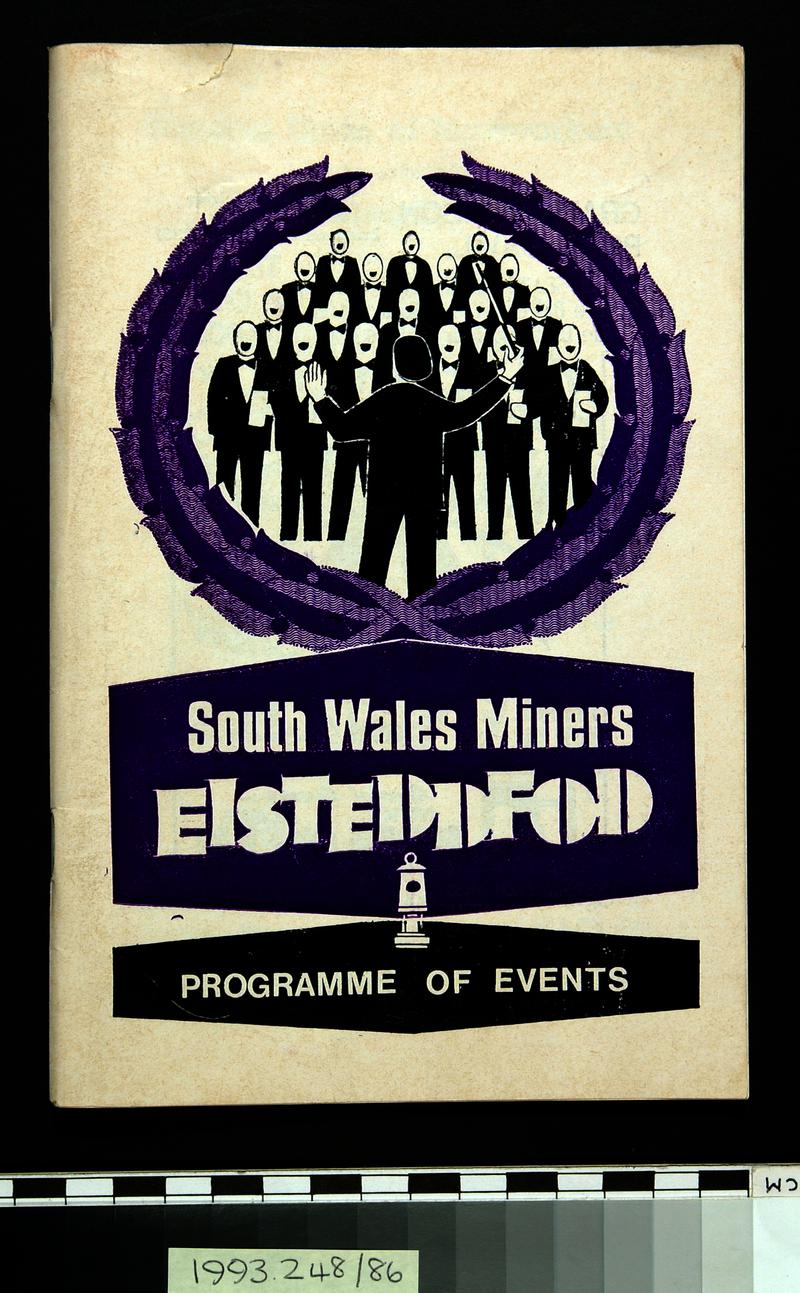 Front cover of South Wales Miners' Eisteddfod programme
