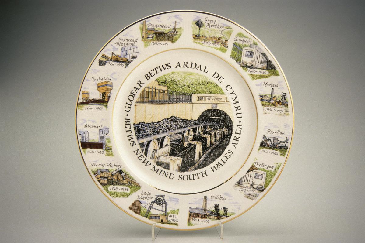 Commemorative Plate, 'Betws New Mine'